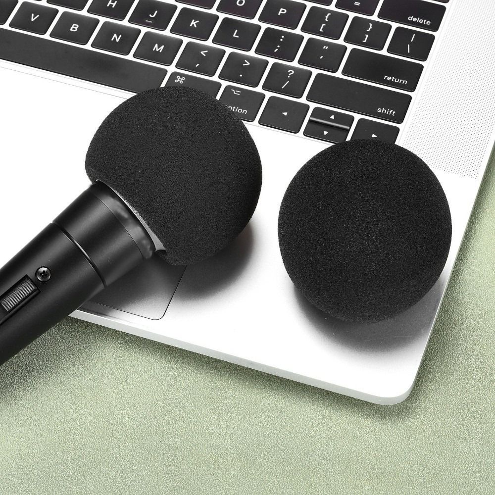 Microphone Capsule - แผ่นปิดกันลมไมโครโฟนแบบฟองน้ำกำมะหยี่ สำหรับไมโครโฟน Shure SM58 / SM48