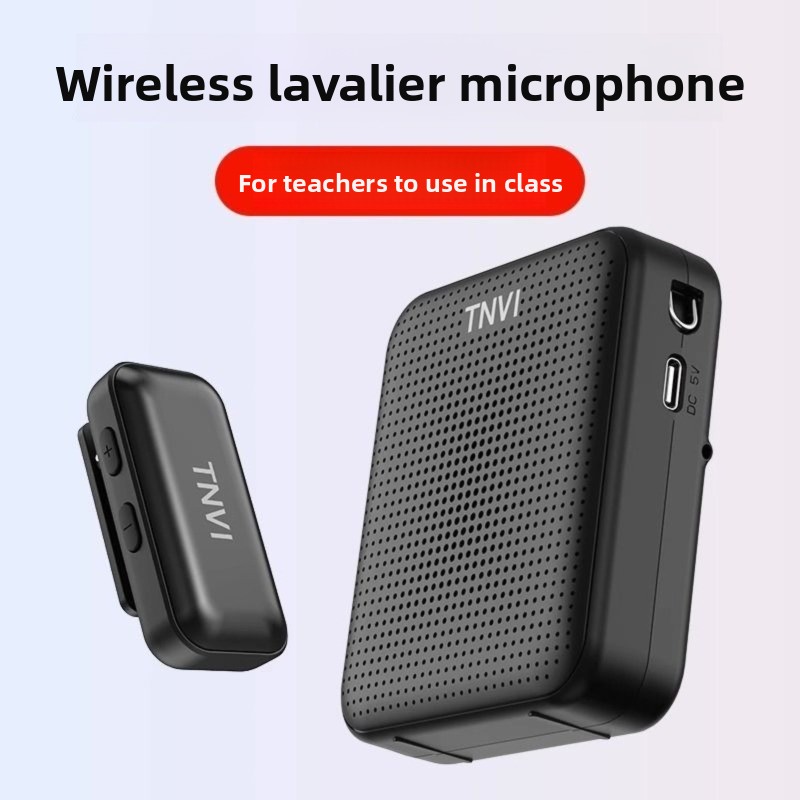 Ribbon Microphone - สำหรับไมโครโฟนไร้สาย TNVI M2S 2.4G แบบหนีบปกเสื้อ พร้อมลำโพงขยายเสียงแบบพกพา