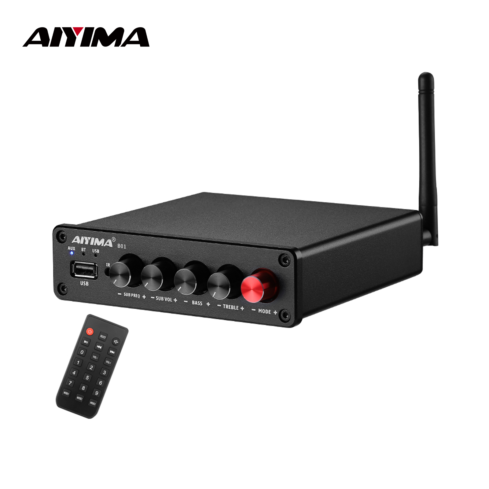 Es9018 Dac - AIYIMA B01 เครื่องขยายเสียงบลูทูธ 2.1 ซาวด์แอมพลิฟายเออร์ ลำโพง