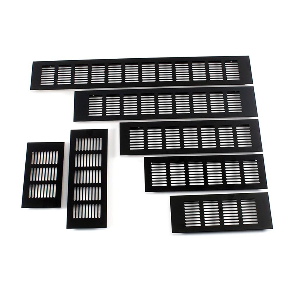 Ventilation Grille Aluminum - ตะแกรงระบายอากาศอลูมิเนียมทรงสี่เหลี่ยมขนาด80มม. ตะแกรงช่องแอร์สำหรับตู้เสื้อผ้าตะแกรงระบายอากาศ