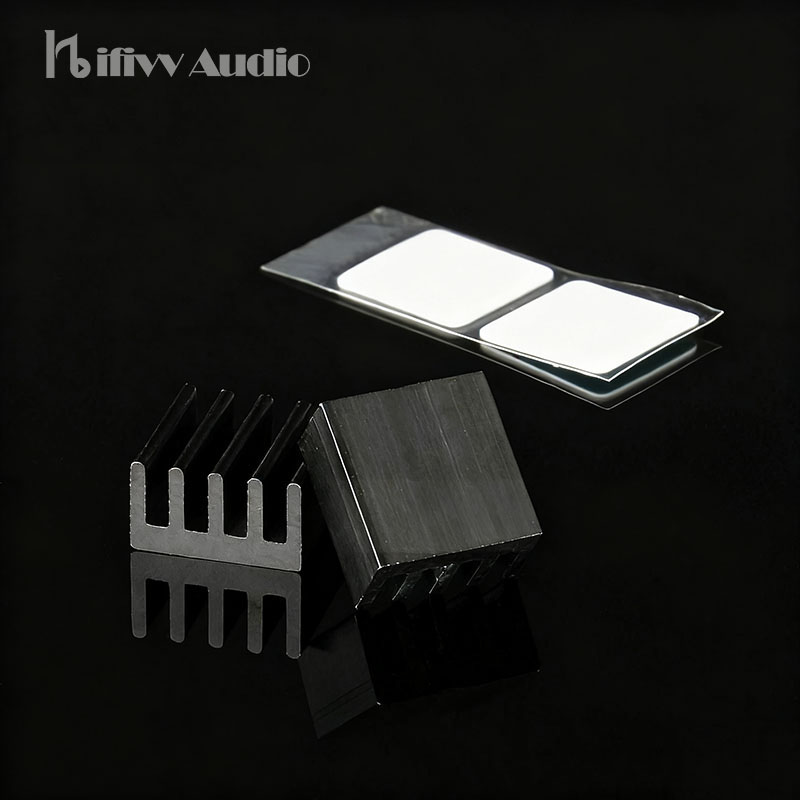 Heatsink Aluminum - หม้อน้ำอะลูมิเนียม 5 ชิ้น สำหรับ OP AMP
