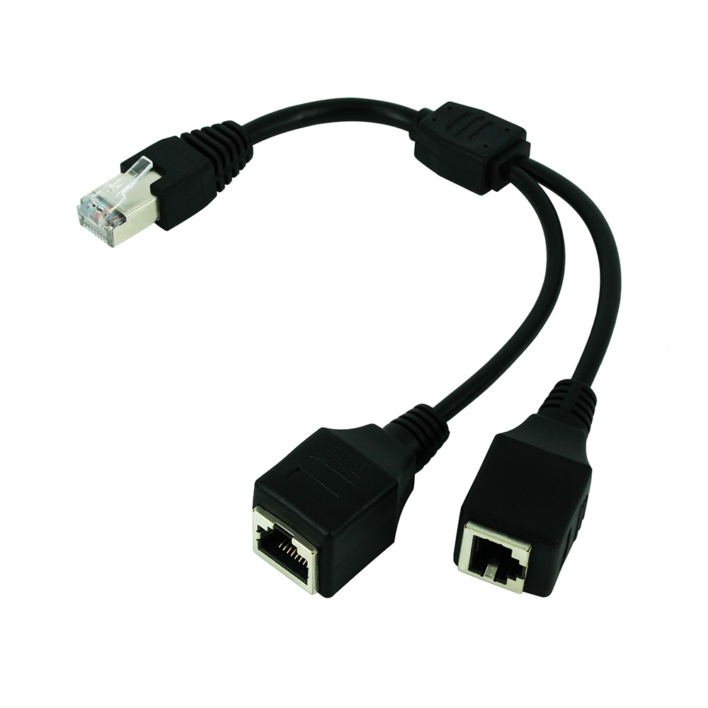 Rj45 Jack - RJ45 1 ชาย 2 หญิงสาย LAN