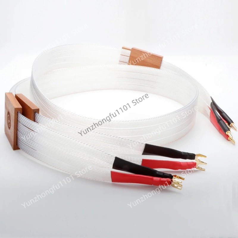 Speaker Wire - สายลำโพงคู่แบบม้วน 8N OCC สายฮอร์นเคลือบเงิน สายลำโพงหุ้มฉนวน PTFE