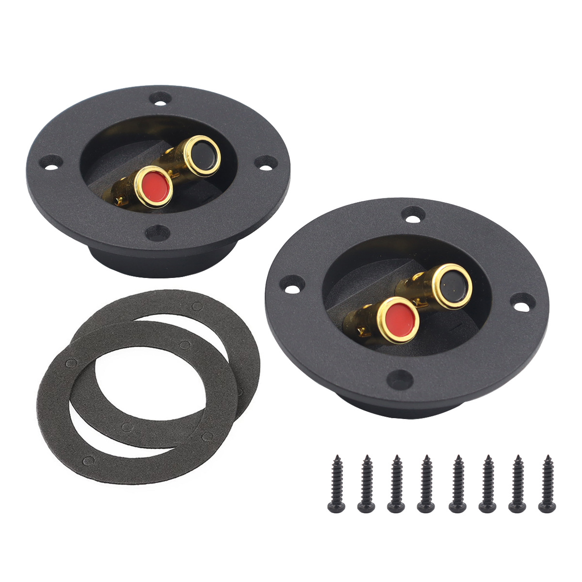 Speaker Enclosure - แผงต่อสายลำโพงติดรถยนต์ แบบคู่ สำหรับซับวูฟเฟอร์และตู้ลำโพง