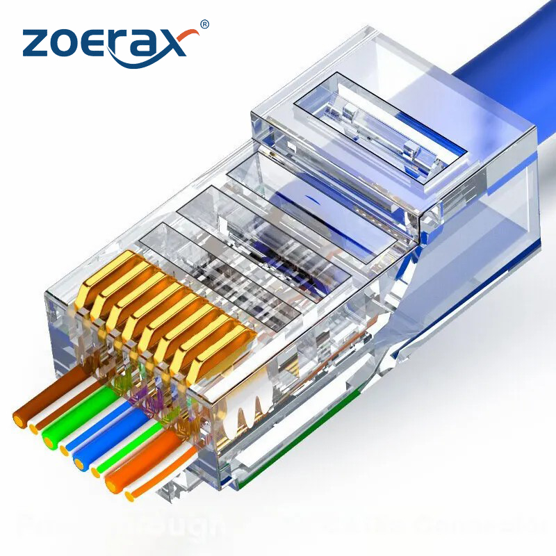 Rj45 Jack - ZOERAX 50/100 PCS RJ45 ผ่าน Connector
