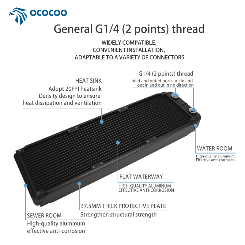 OCOCOO คอมพิวเตอร์อลูมิเนียม O - Heatsink Aluminum บทวิจารณ์และราคา