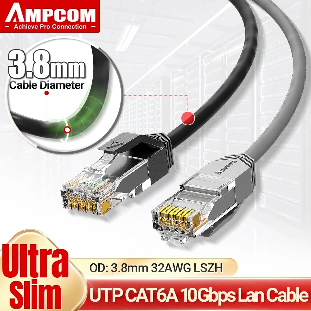 สายเคเบิลเครือข่าย Cat6a บางเฉ - Rj45 Jack บทวิจารณ์และราคา