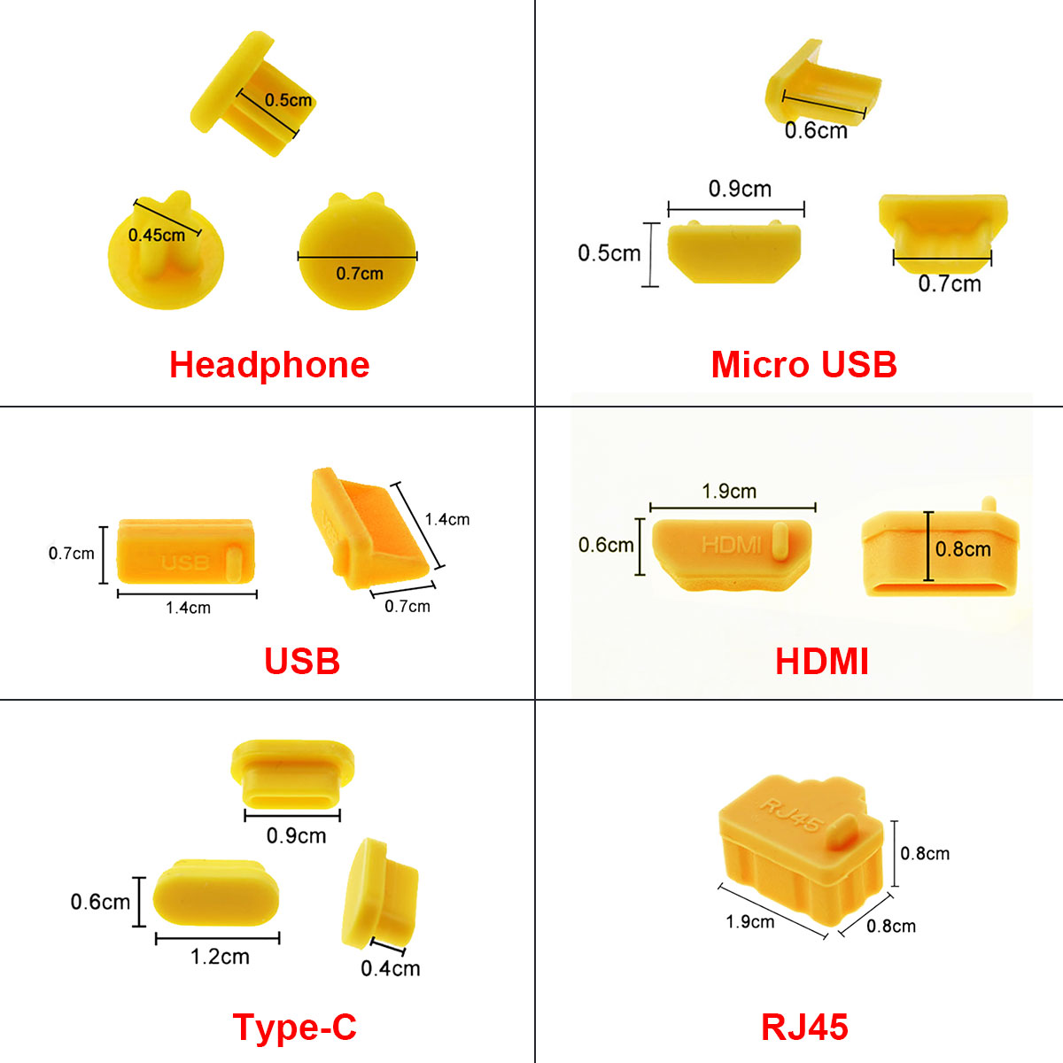 JCD 10 ชิ้นซิลิโคน Type-C Micr - Mdi Cable บทวิจารณ์และราคา