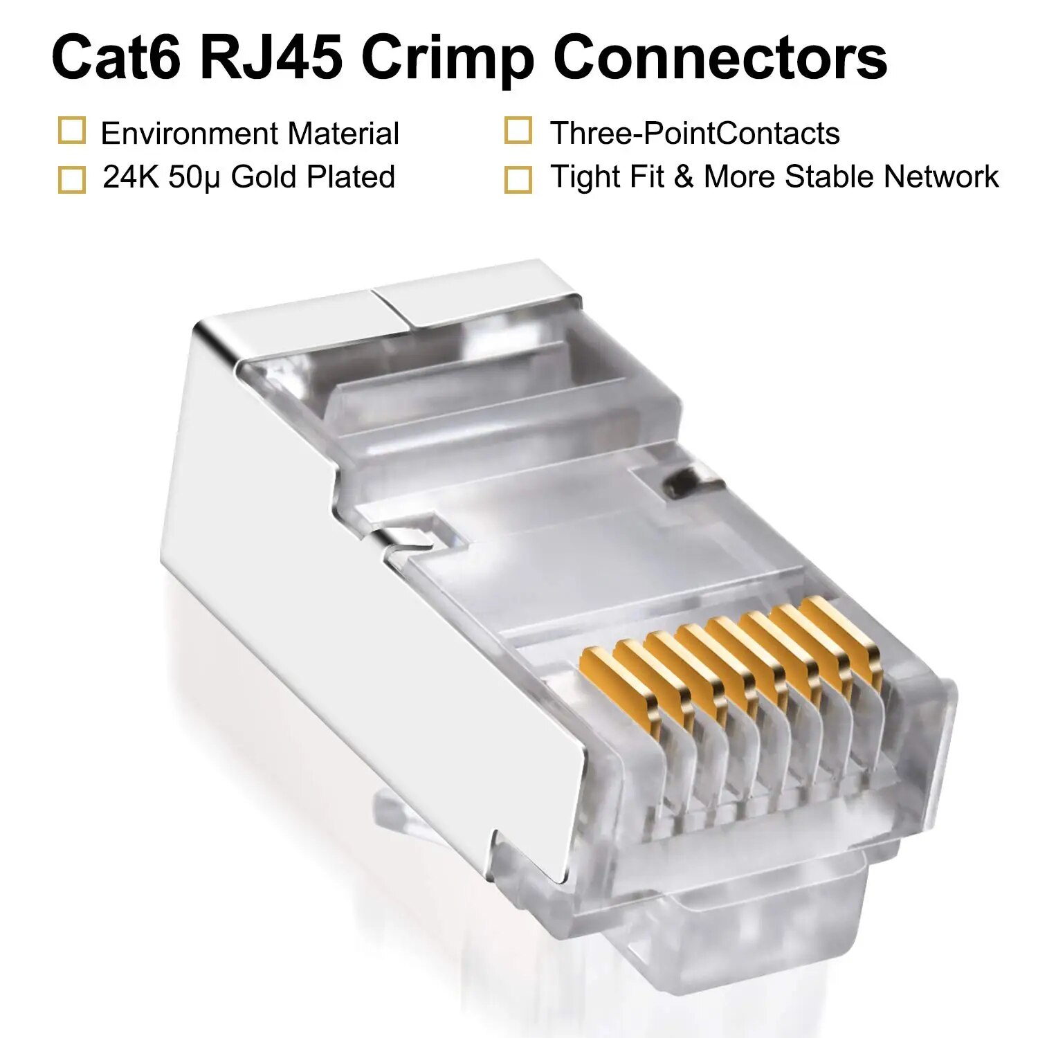 ZoeRax 50 ชิ้น Cat6 RJ45 ตัวเช - Rj45 Jack บทวิจารณ์และราคา
