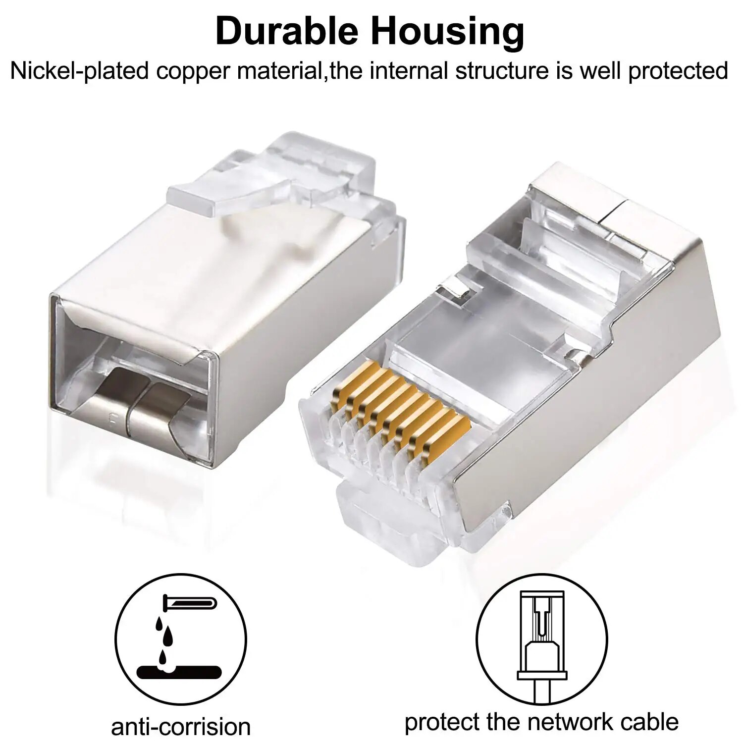 ZoeRax 50 ชิ้น Cat6 RJ45 ตัวเช - Rj45 Jack บทวิจารณ์และราคา