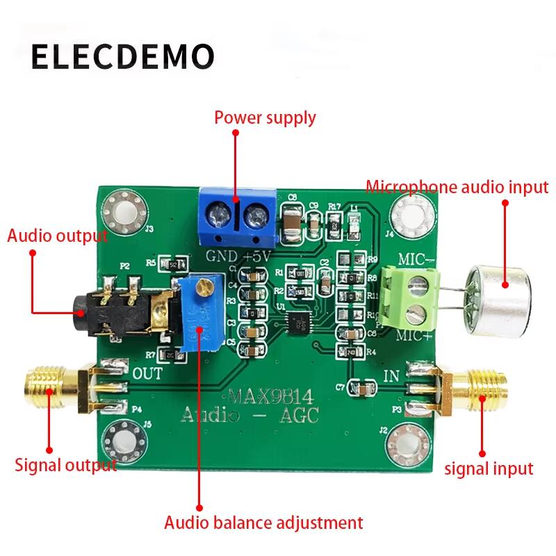 โมดูลแอมพลิฟายเออร์ AGC สำหรับ - Audio Amplifier Board บทวิจารณ์และราคา