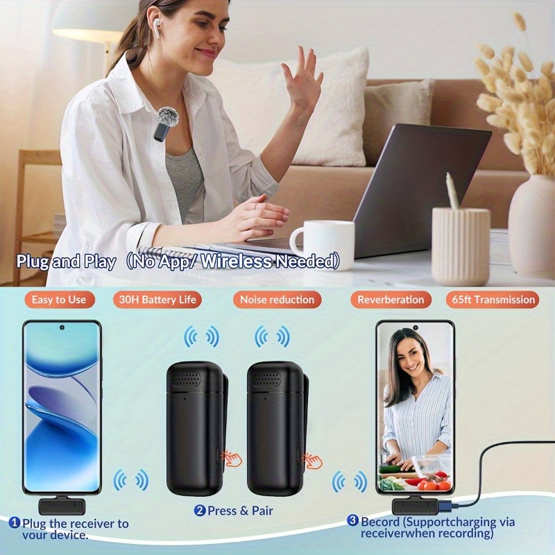 ไมโครโฟนแบบหนีบเสื้อไร้สาย พร้ - Microphone Capsule บทวิจารณ์และราคา