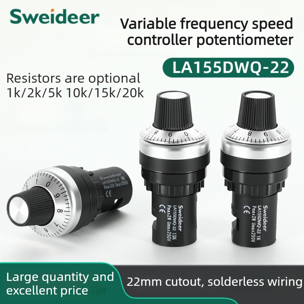 22 มม.โพเทนชิออมิเตอร์สวิตช์ลู - Potentiometer 10K บทวิจารณ์และราคา