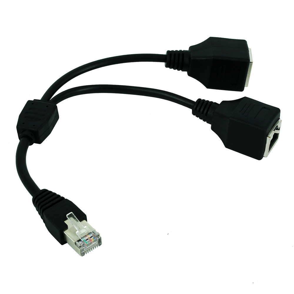 RJ45 1 ชาย 2 หญิงสาย LAN ซ็อกเ - Rj45 Jack บทวิจารณ์และราคา