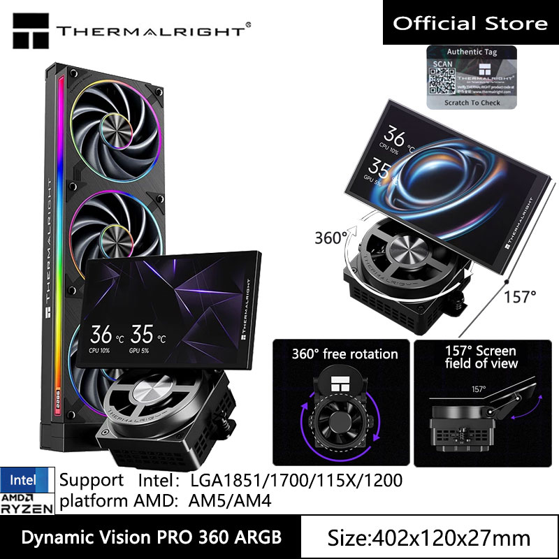 Thermalright Dynamic Vision PR - Heatsink Aluminum บทวิจารณ์และราคา